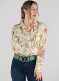 Dapplebay Vintage Floral Breezy Button Up Top- Spring/Summer Collection