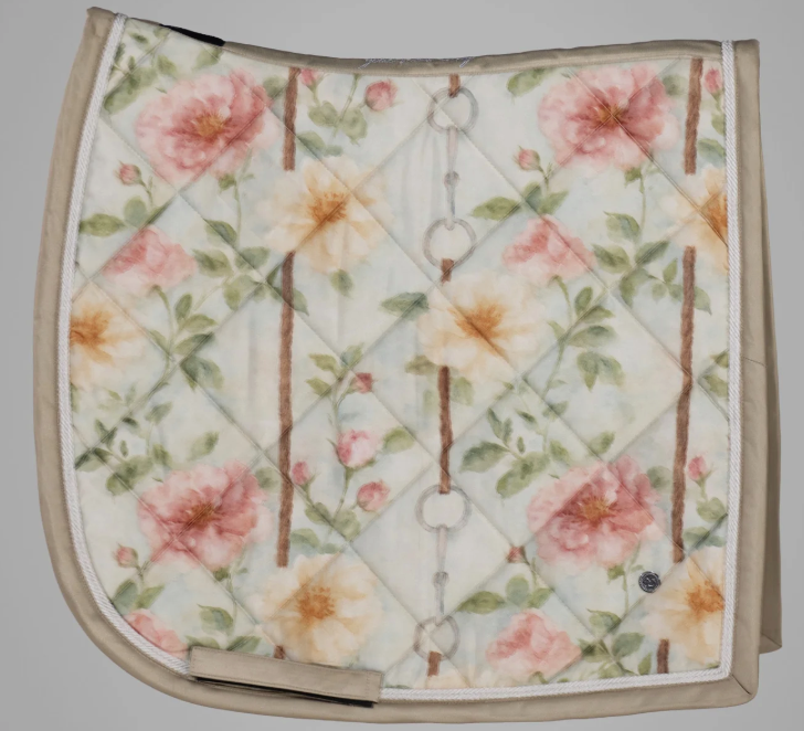 Dapplebay Vintage Floral Dressage Saddle Pad
