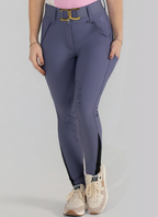 Dapplebay Sport Silicone Knee Patch Breeches-Purple Dusk