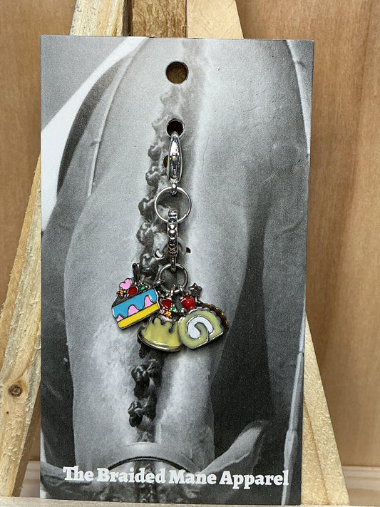 Trio Cake Sampler Charm