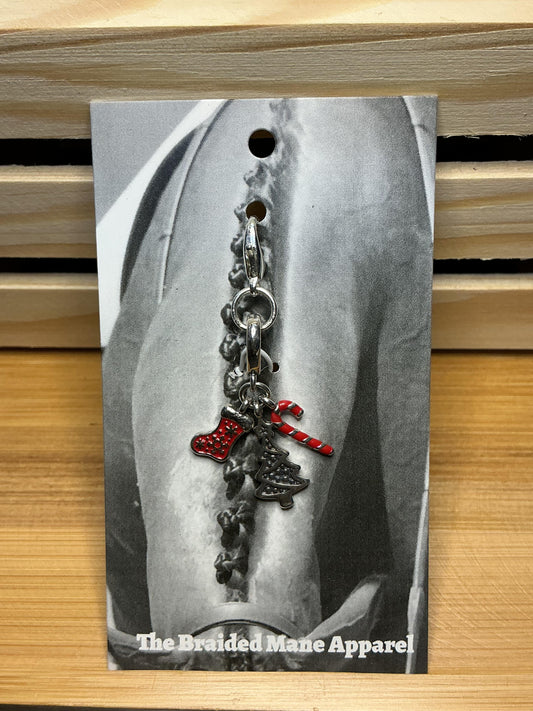 Red Christmas Trio Charm
