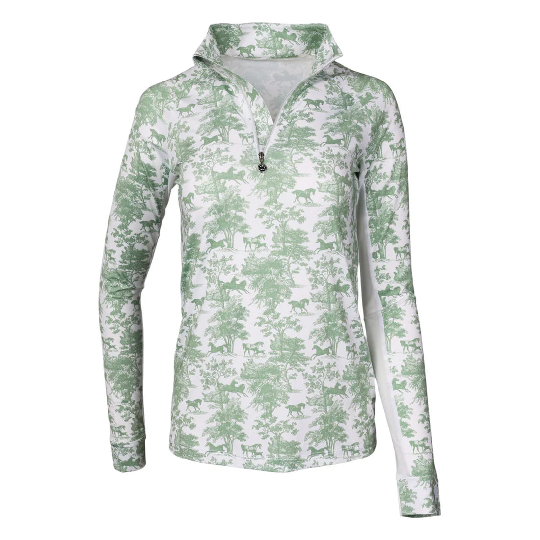 Dapplebay Equestrian Toile 1/4 Zip Light Riding Top image 0
