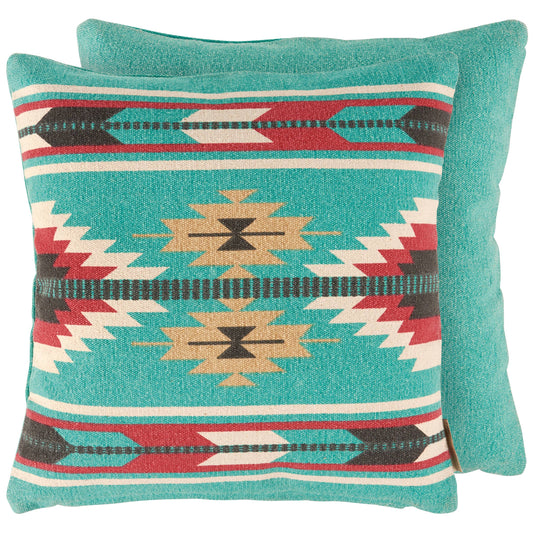 Turquoise Aztec Pillow
