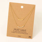 Layered Rhinestone Necklace image 2