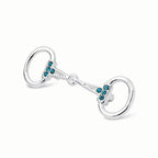 Small Silver Plated Snaffle Bit Stock Pin image 0