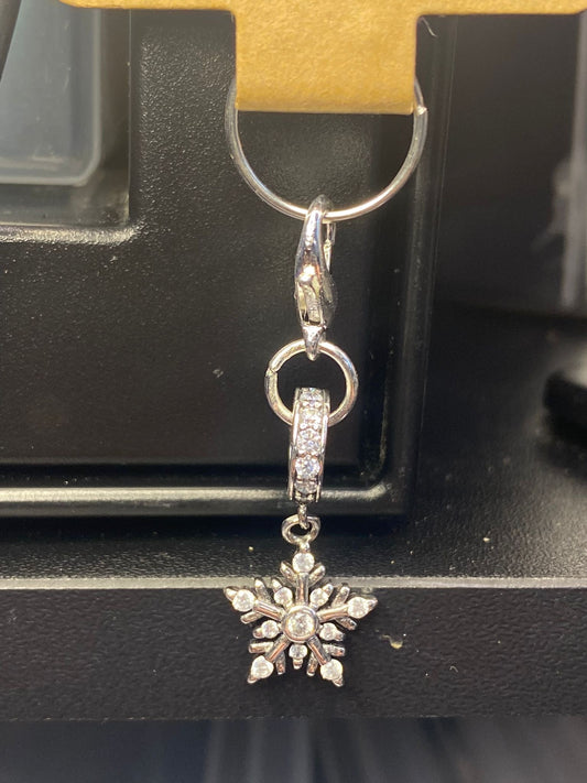 Sterling Silver Snowflake Charms image 0