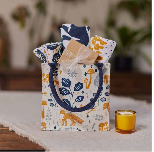 Fox & Feathers Reusable Tote image 0