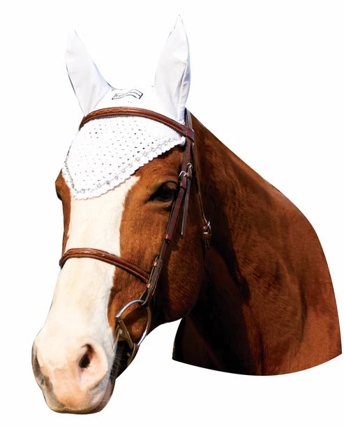 Equine Couture Fly Bonnet with Crystals image 0