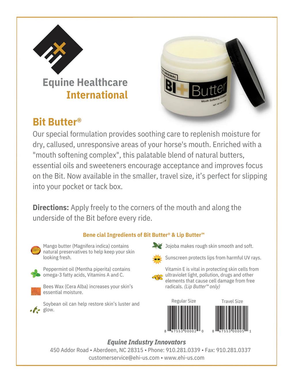 THE ORIGINAL BIT BUTTER
