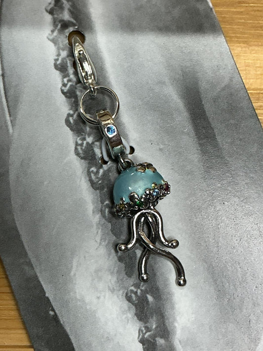 Blue Jellyfish Charm