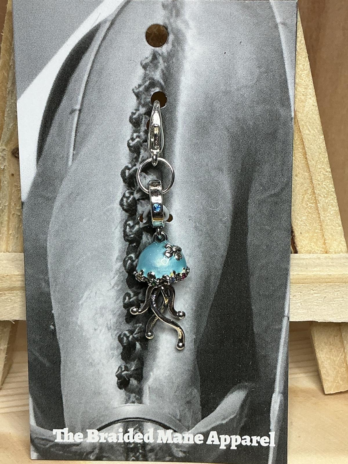 Blue Jellyfish Charm