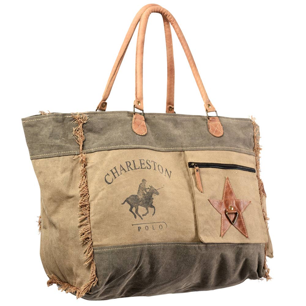 Upcycled Canvas Ladies Tote Bag