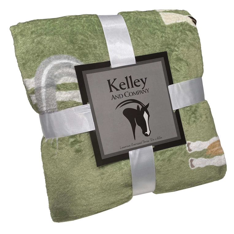 Horse Tails Throw Blanket image 1