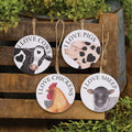 I Love Farm Animals Round Ornaments image 0