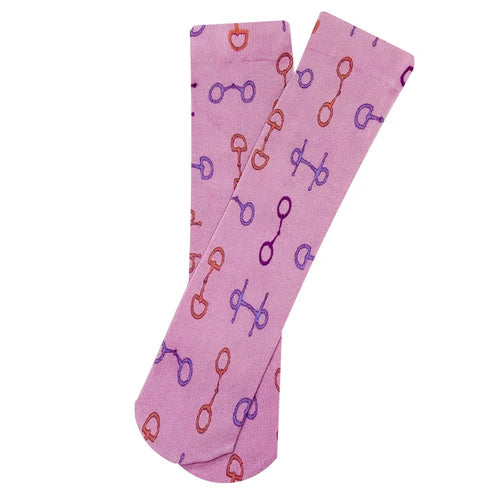 Lila Snaffle Bits Socks image 0
