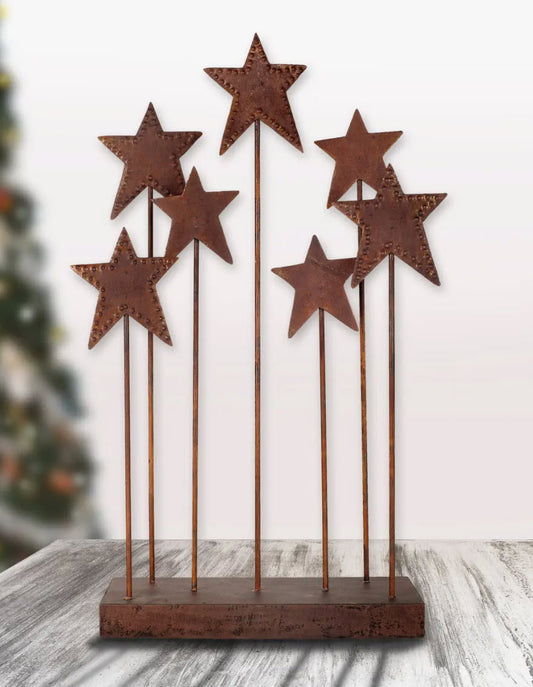 7 Metal Star Tabletop Decor image 0