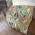 Horse Tails Throw Blanket image 0