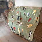 Horse Tails Throw Blanket image 0