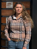 DAPPLEBAY HOLIDAY PLAID WESTERN TOP-  CLEARANCE