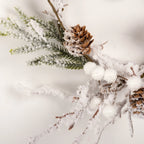 Flocked Snowball Candle Ring image 2