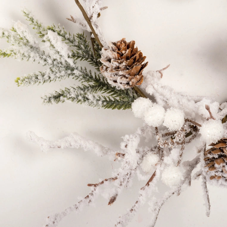 Flocked Snowball Candle Ring image 2