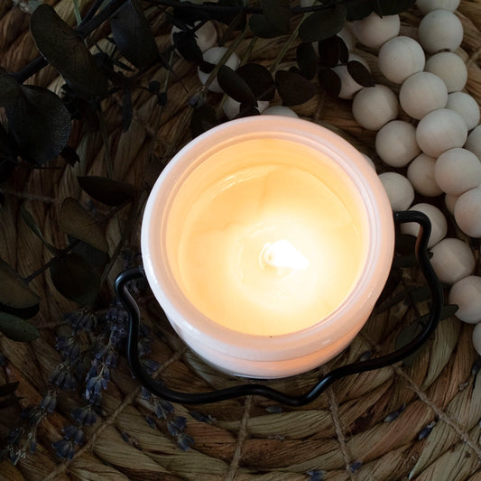 5 oz Cream Jar Soy Candle: Jasmine & Honeysuckle image 1