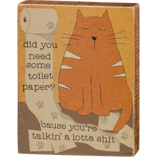 Do You Need Some Toilet Paper? Block Sign image 0