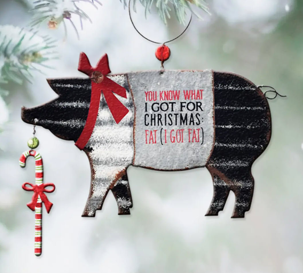 Festive Pig Ornament image 0