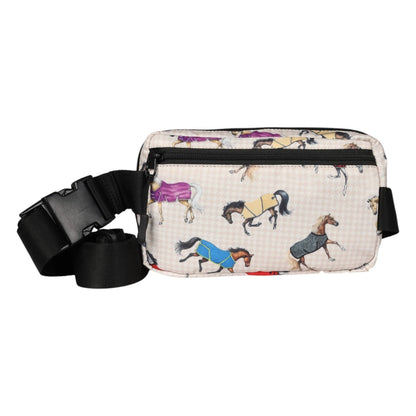 Horses in Blankets Crossbody Waist Bag image 2