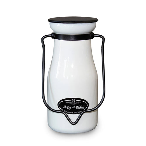 8 oz Milkbottle Candle: Merry Mistletoe image 1