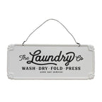 The Laundry Co Vintage Metal Hanging Sign image 0