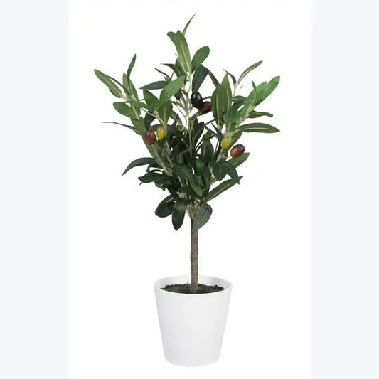 Artificial Olive Tree in Plastic Pot image 0