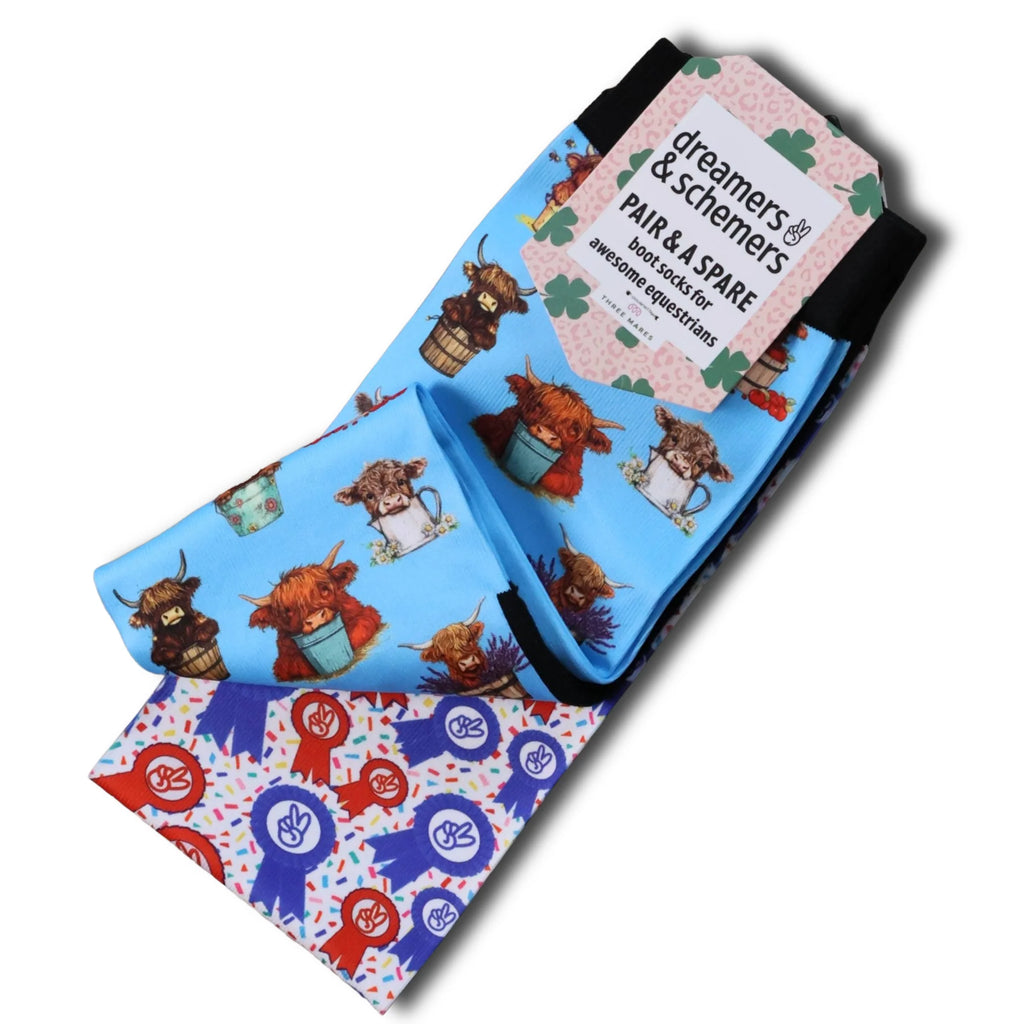 Highland Cow Pair & A Spare Socks