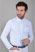 Piano Mens long sleeve polo