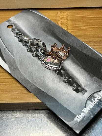 Crown with Heart Charm