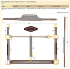 Henri de Rivel Stress Free Halter With Fancy Contrast Stitching