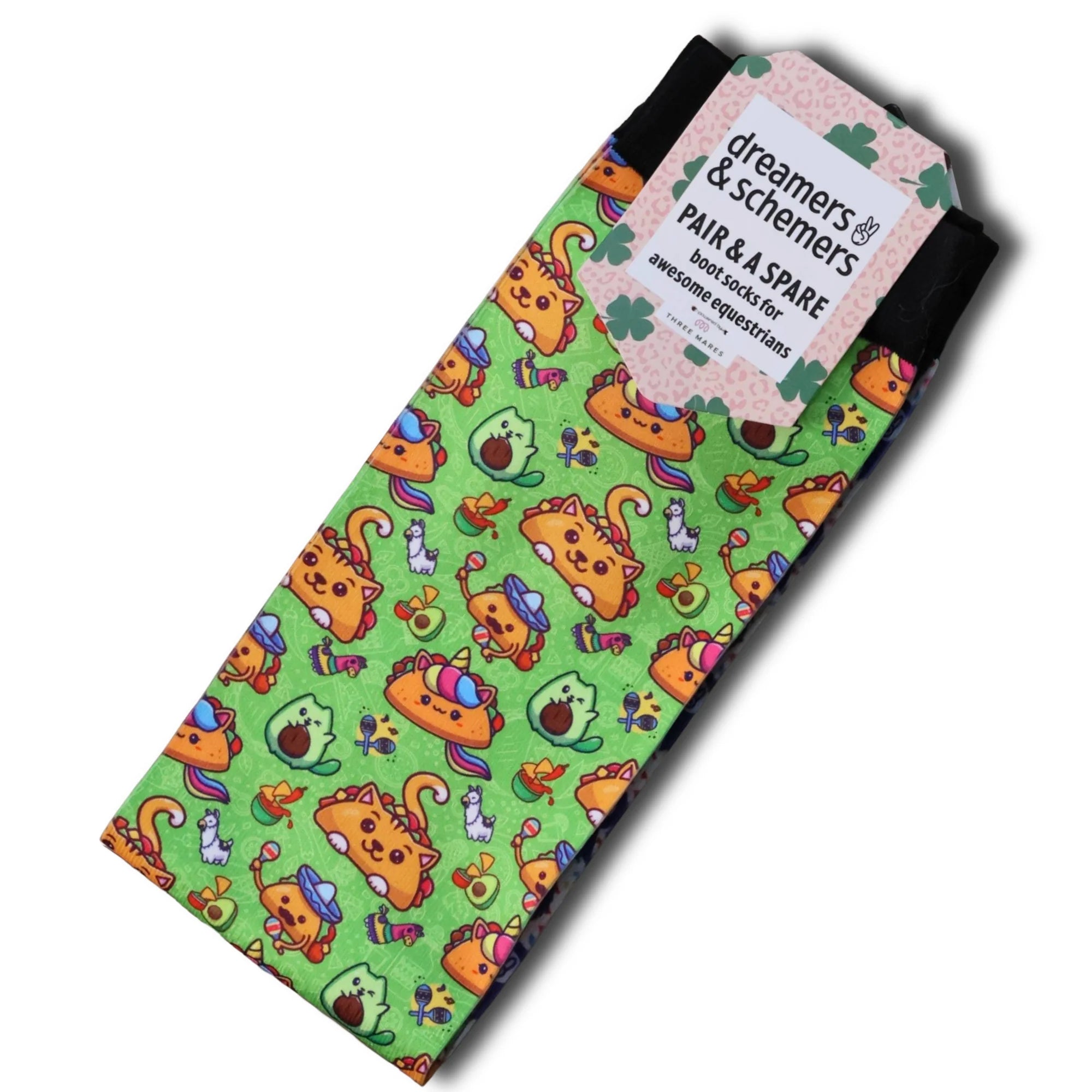Taco Cat Pair & A Spare Socks
