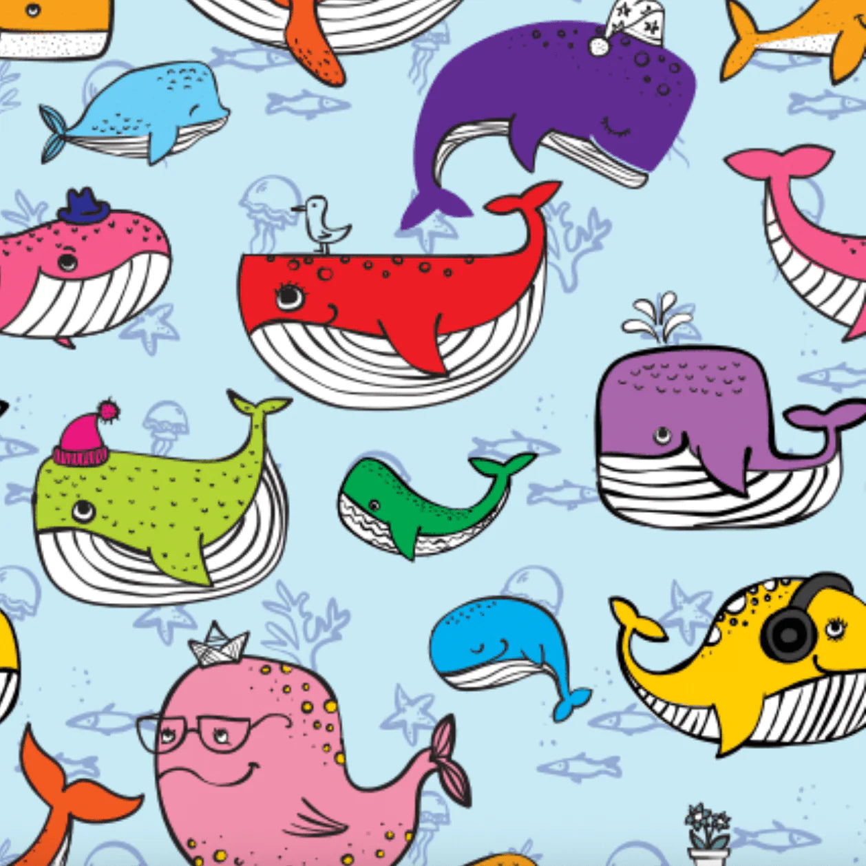 Whale Whale Whale Pair & A Spare Socks
