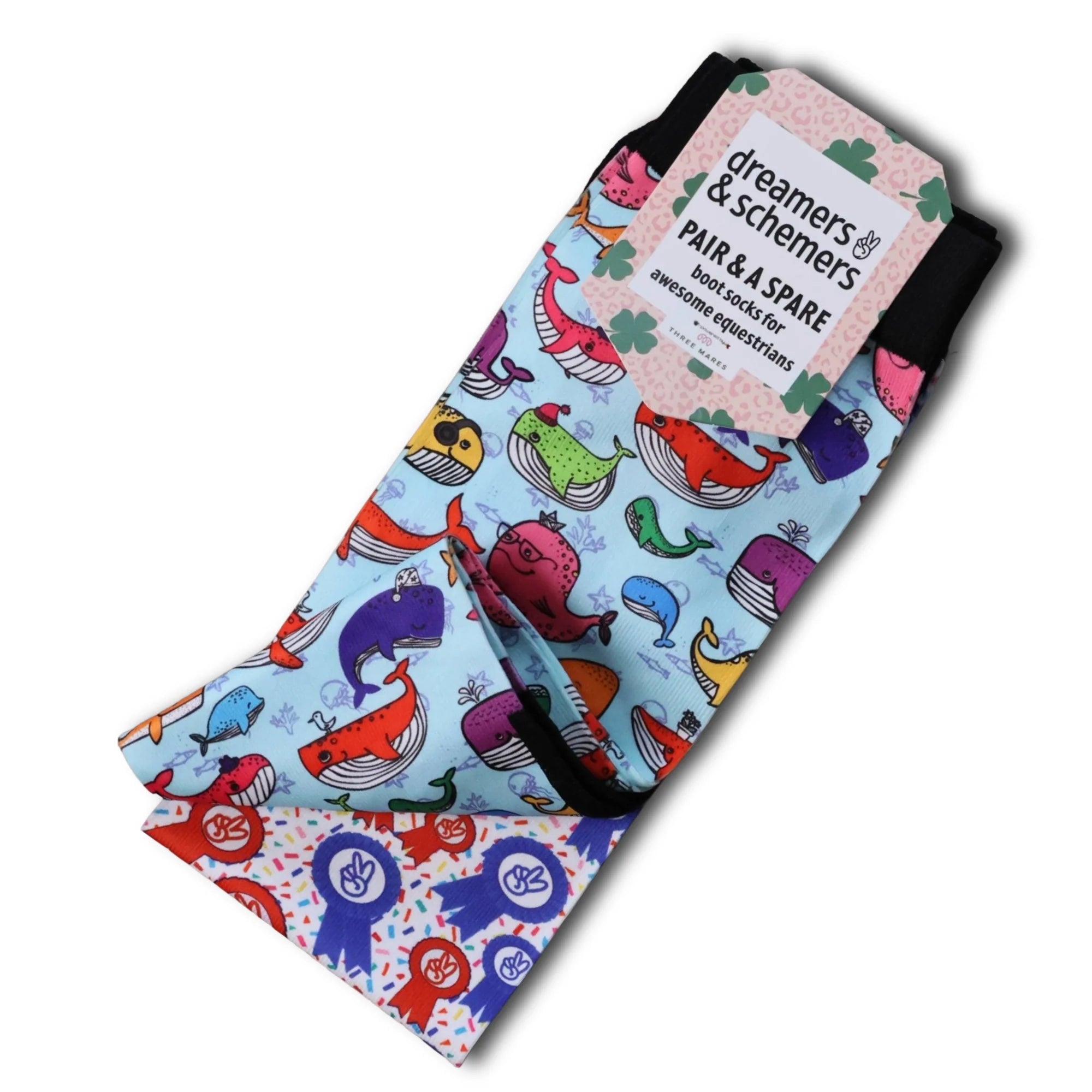 Whale Whale Whale Youth Pair & a Spare Socks
